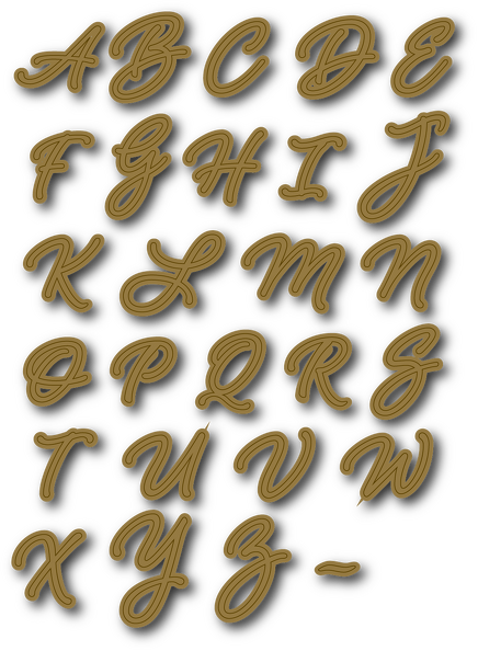 Speakeasy - Alphabet Metal Die (Capital)