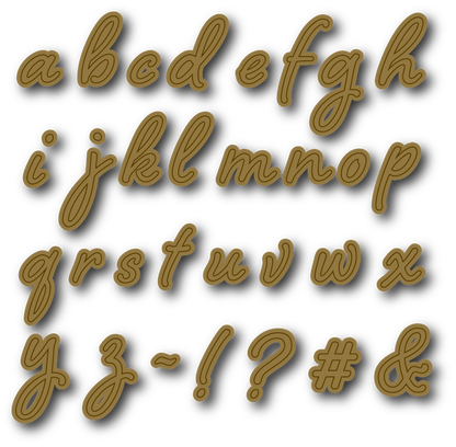 Speakeasy - Alphabet Metal Die (Lower)