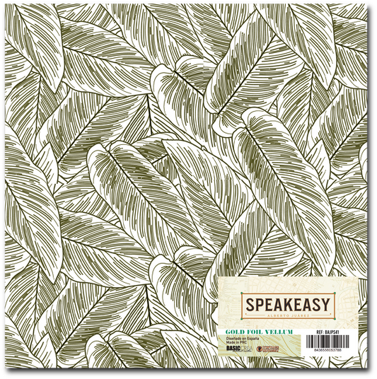 Speakeasy - 12"x12" Gold Foil Vellum