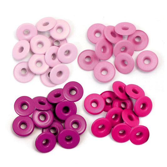 WR Wide Eyelets (32 piece) Pink