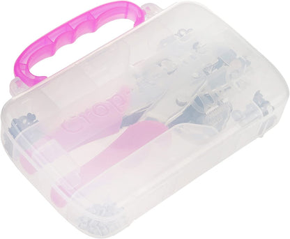 WR Crop-A-Dile Pink (case with 100 eyelets and tool)