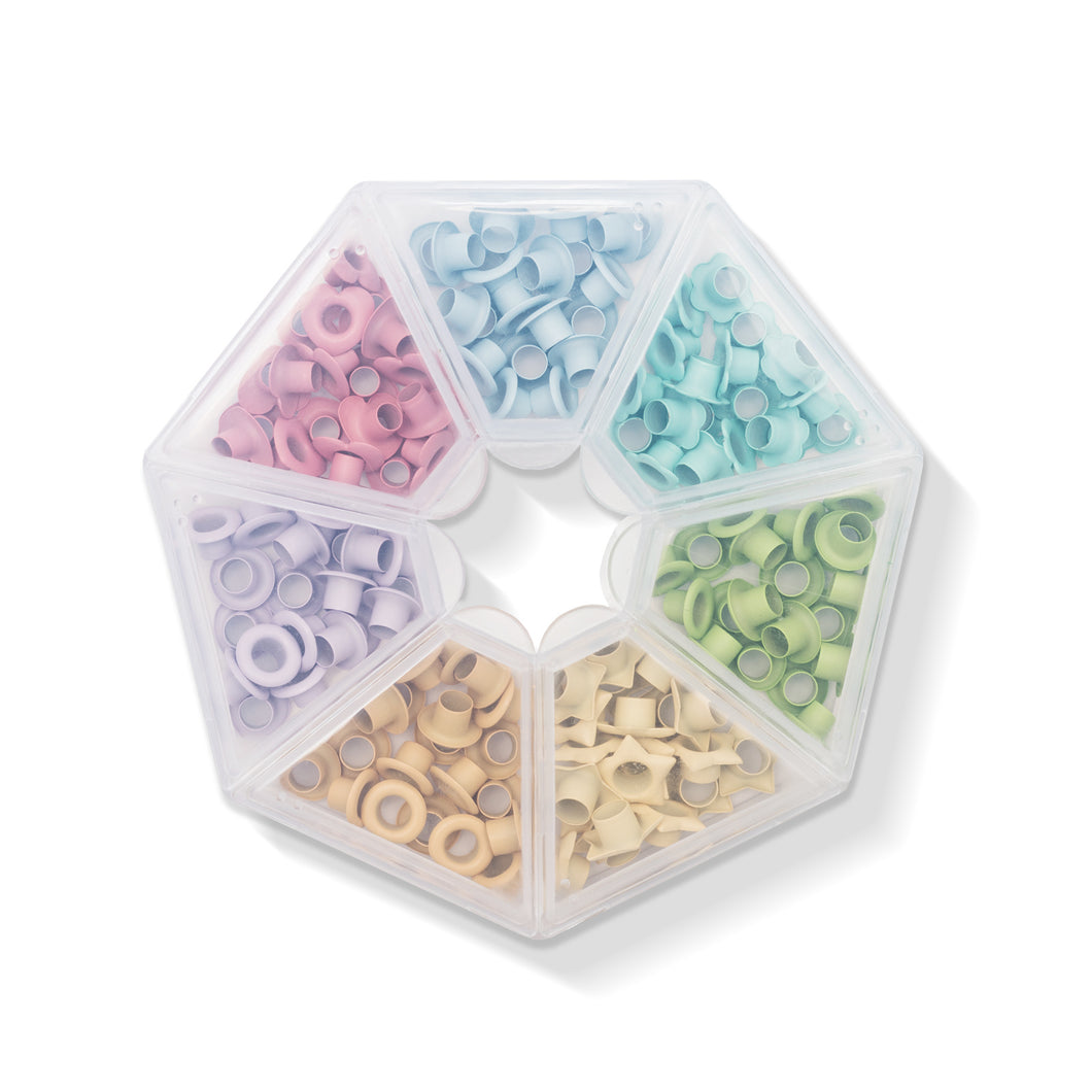 WR Eyelets and Case (141 piece) Pastel