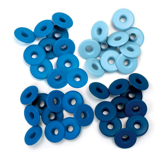 WR Wide Eyelets (32 piece) Blue
