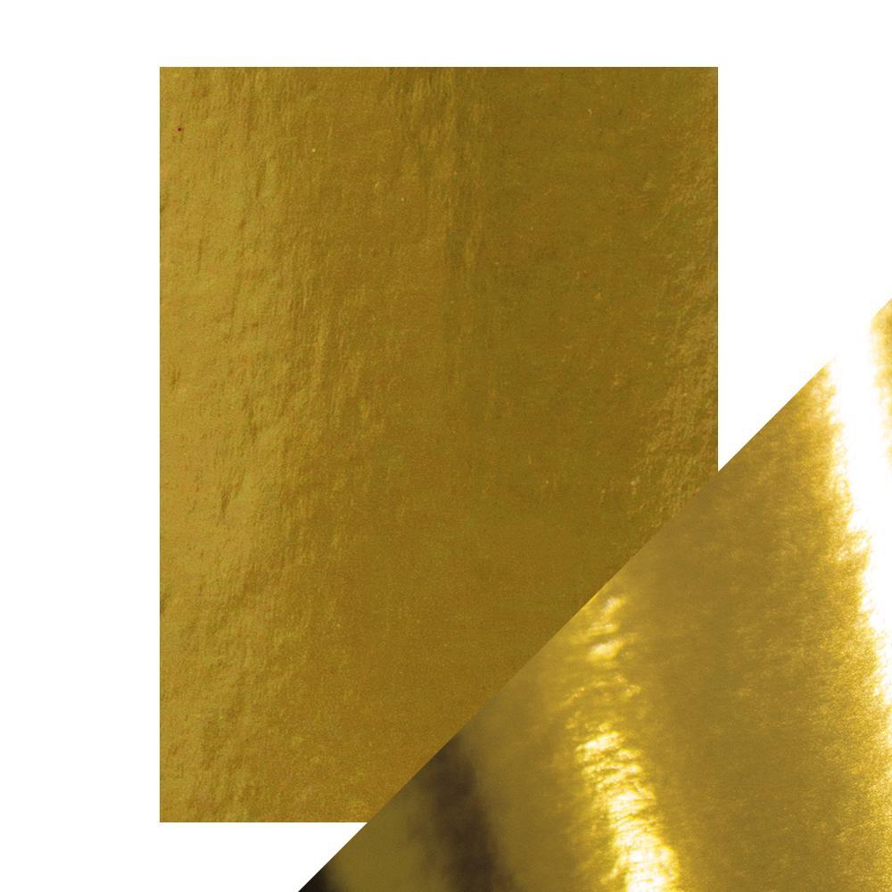 Craft Perfect Mirror Card High Gloss - Polished Gold (5/pack)