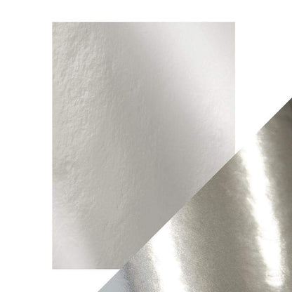 Craft Perfect Mirror Card High Gloss - Chrome Silver (5/pack)