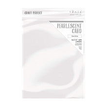 Load image into Gallery viewer, Craft Perfect Pearlescent Card - Pearl White (5/pack)
