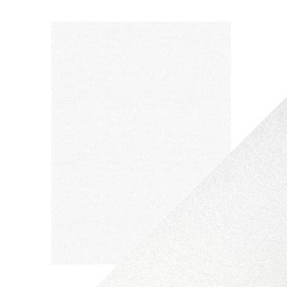 Craft Perfect Pearlescent Card - Pearl White (5/pack)
