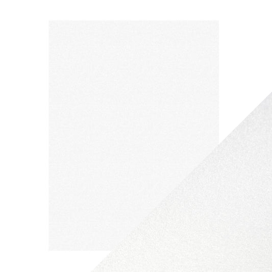 Craft Perfect Pearlescent Card - Pearl White (5/pack)