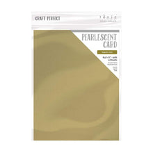 Load image into Gallery viewer, Craft Perfect Pearlescent Card - Majestic Gold (5/pack)
