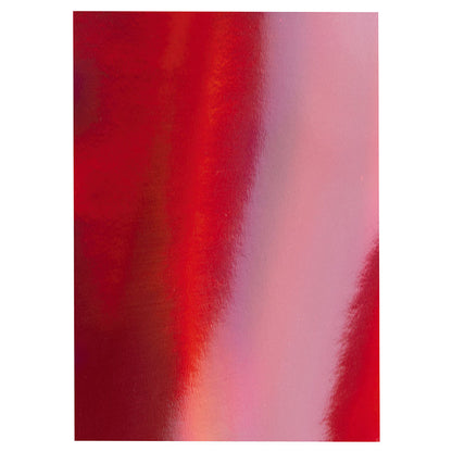 Craft Perfect Iridescent Mirror Card - Fire Stone Red (5/pack)