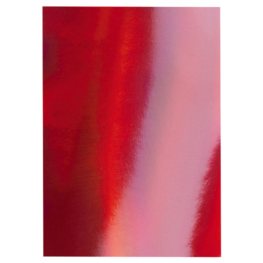 Craft Perfect Iridescent Mirror Card - Fire Stone Red (5/pack)