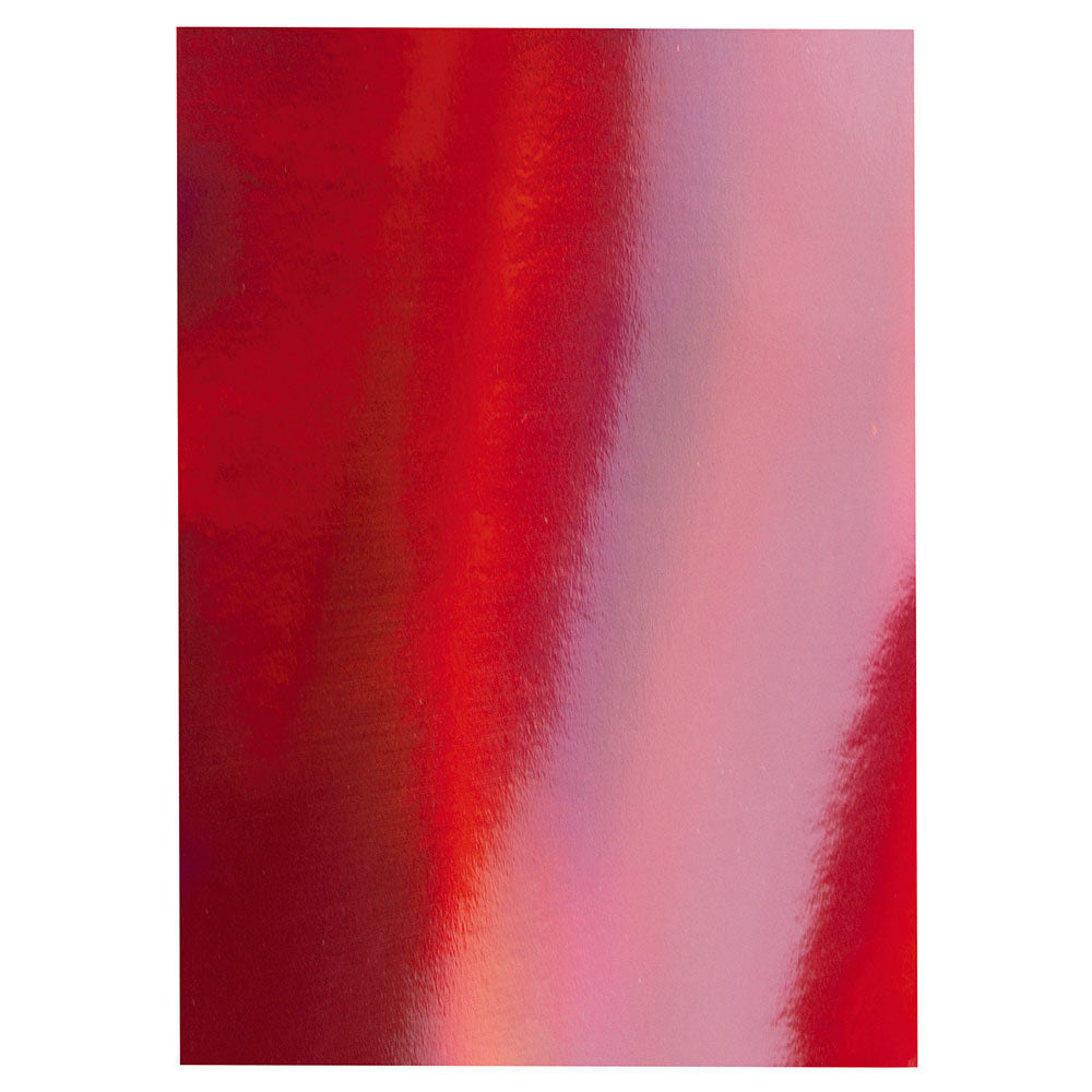 Craft Perfect Iridescent Mirror Card - Fire Stone Red (5/pack)