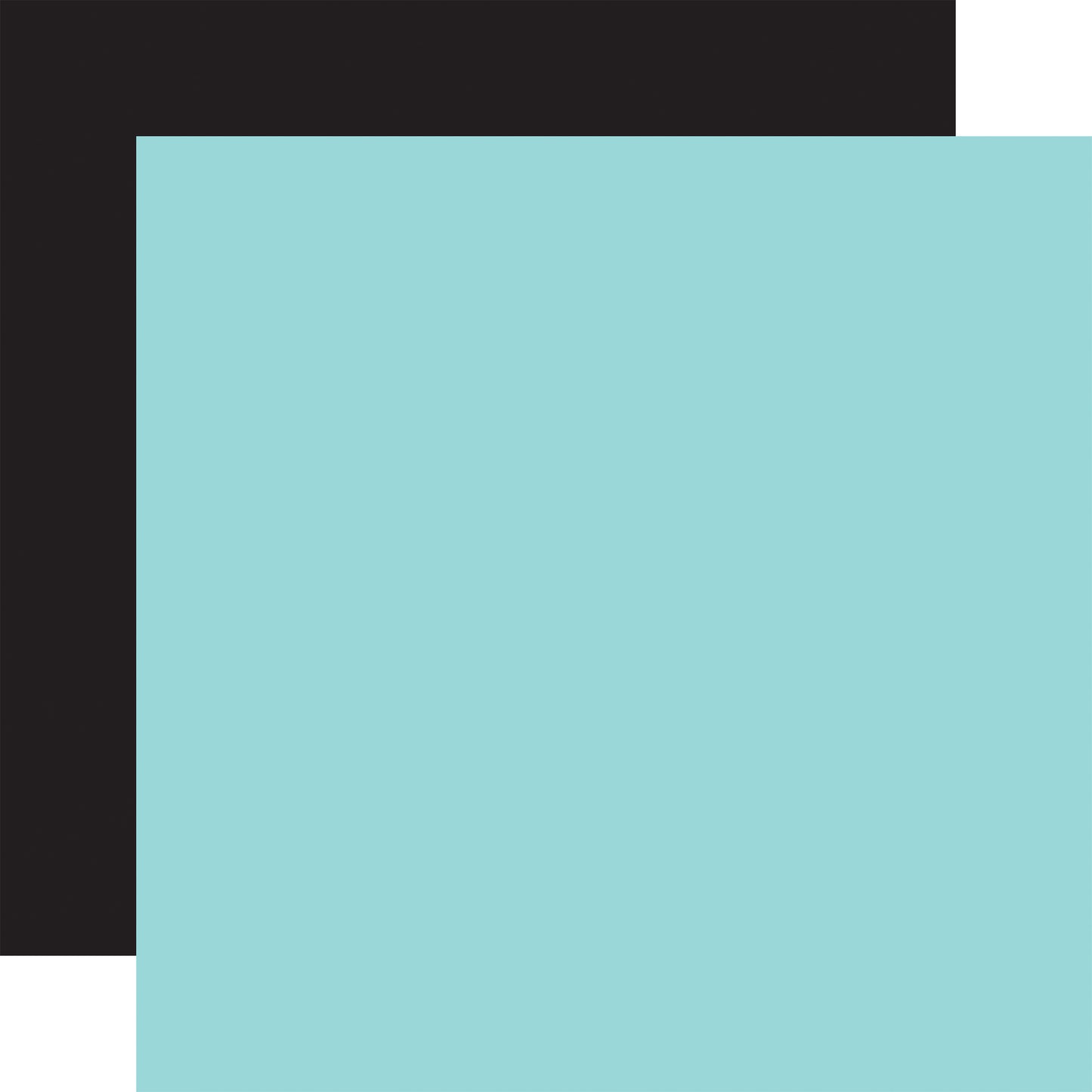 Light Blue/Black Coordinating Solid Cardstock