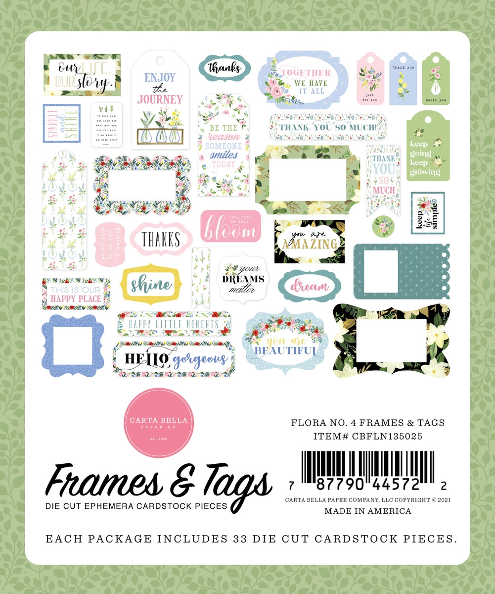 Flora No. 4 Frames & Tags