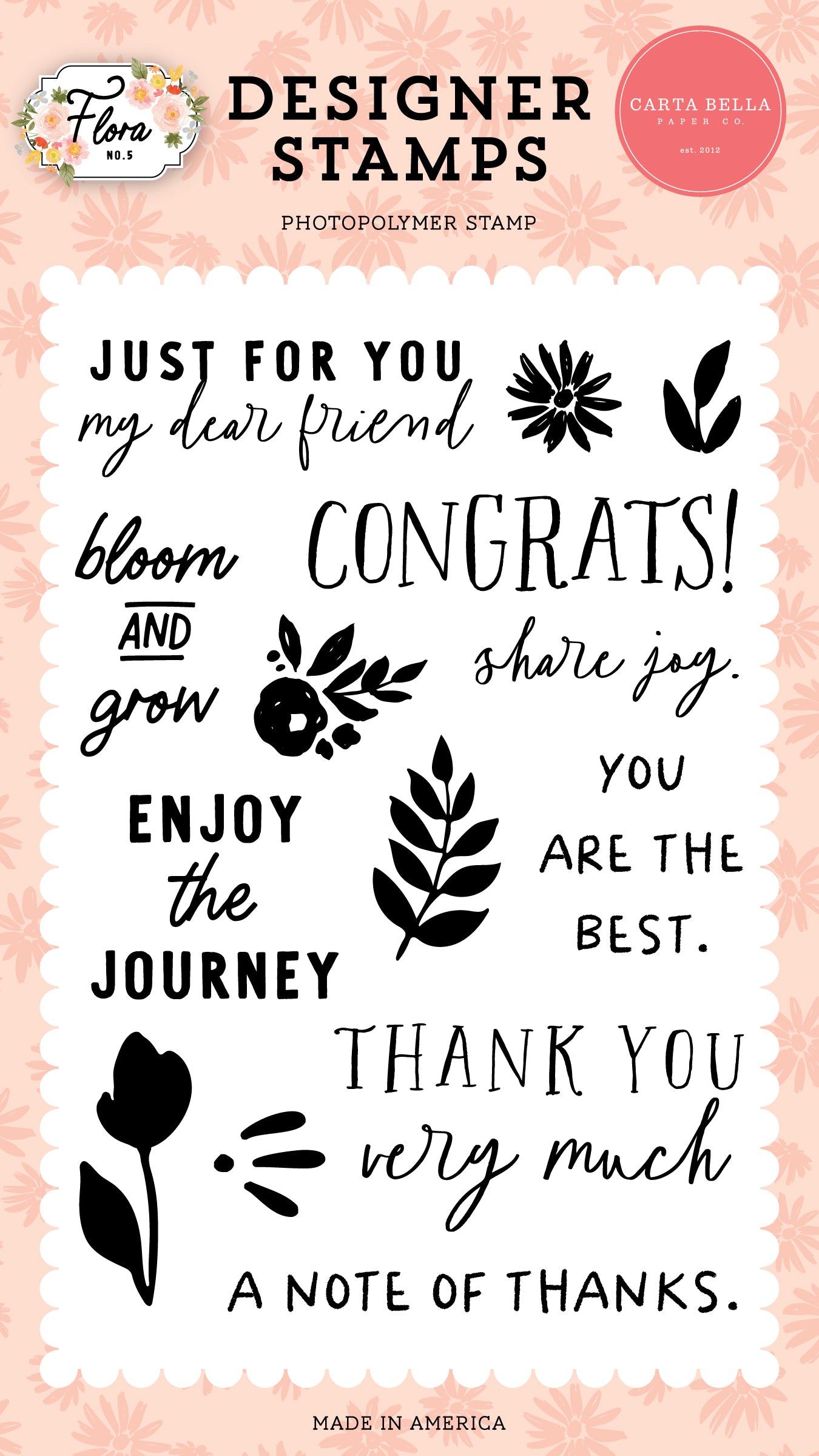 Flora No. 5 - My Dear Friend Stamp Set