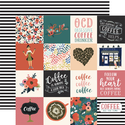 3x3 Journaling Cards - 12x12 patterned paper