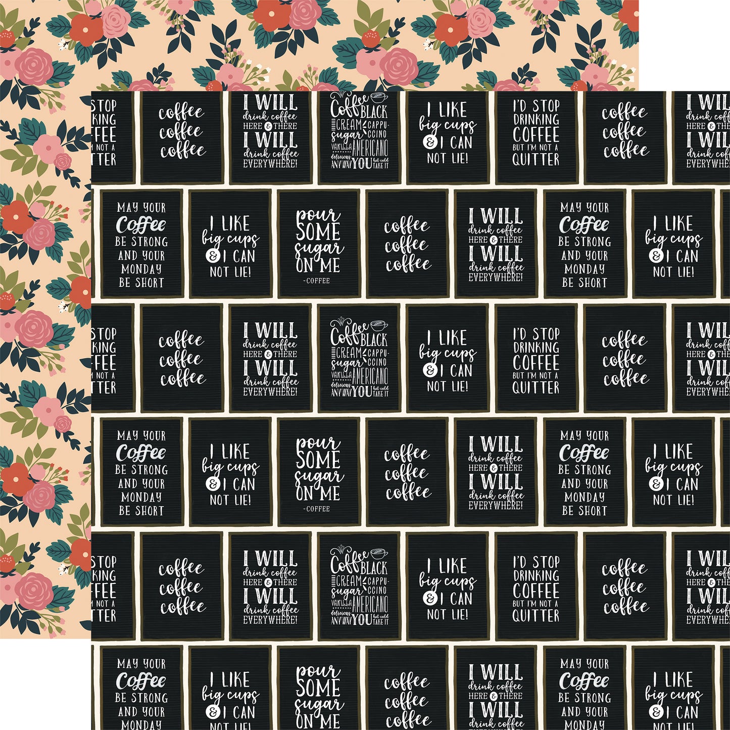 I Like Big Cups - 12x12 patterned paper