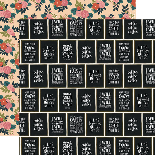 I Like Big Cups - 12x12 patterned paper