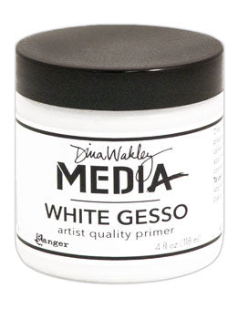 Dina Wakley Media White Gesso - Large Jar 4 oz