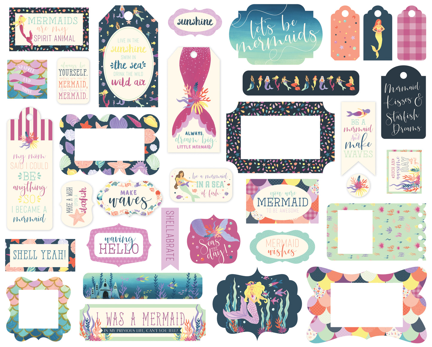 Mermaid Dreams Frames & Tags Ephemera