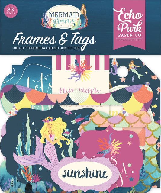 Mermaid Dreams Frames & Tags Ephemera