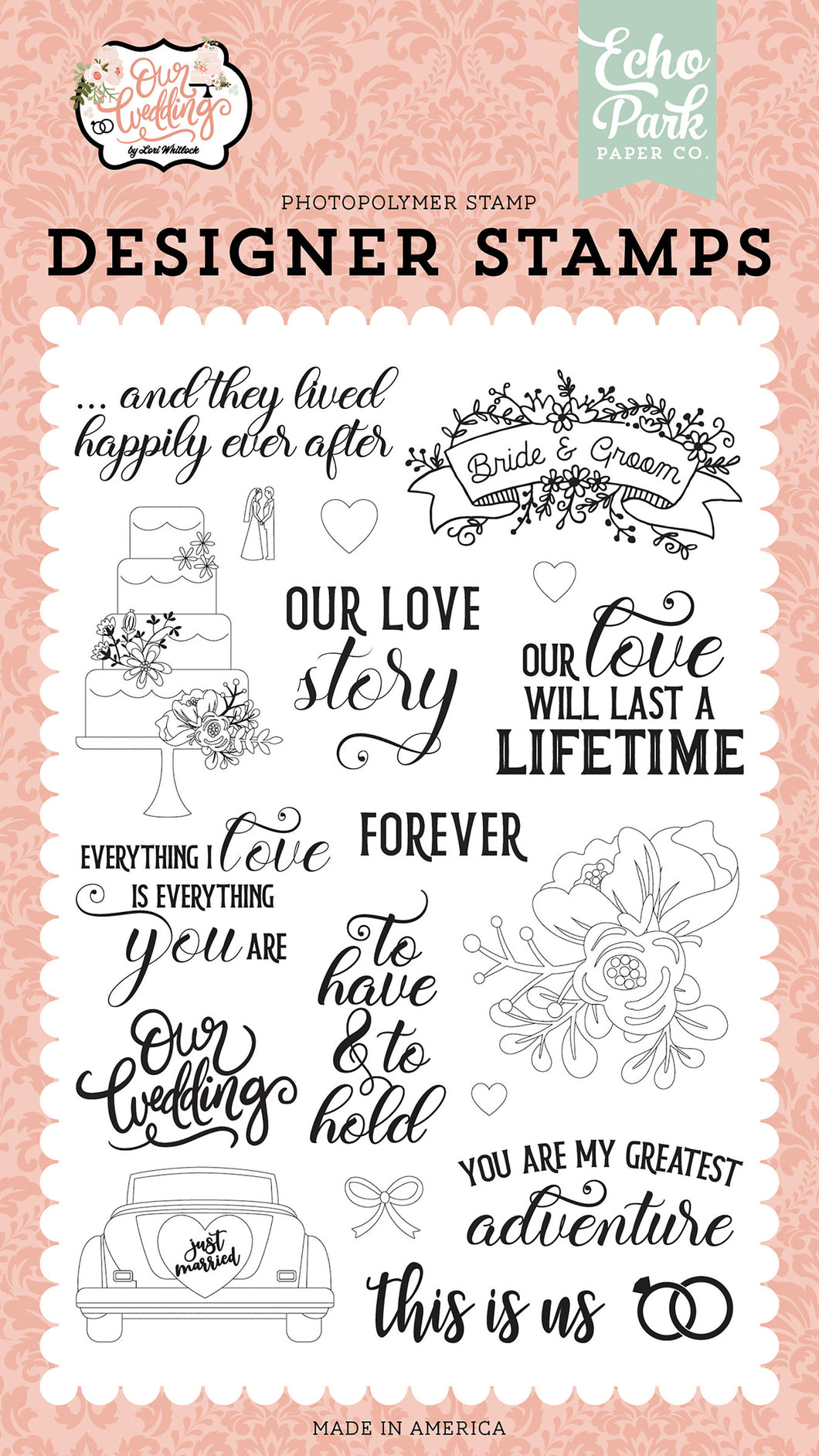 OW Our Love Story 4x6 Stamp Set