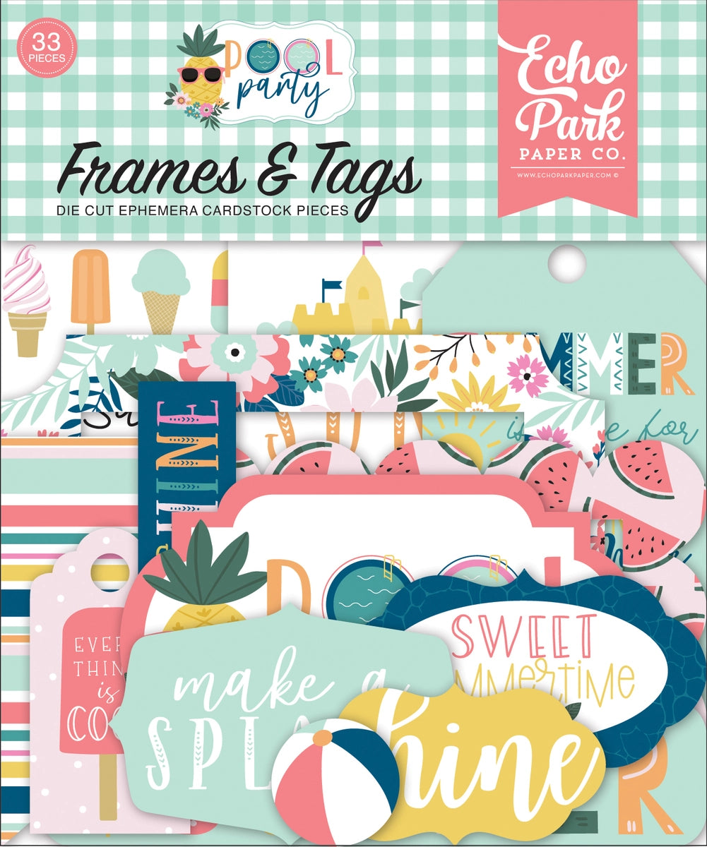 Pool Party Frames & Tags