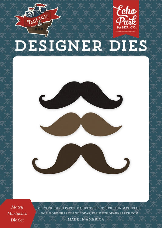 Matey Mustaches Die Set