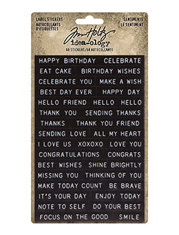 Ideaology - Label Stickers Sentiments
