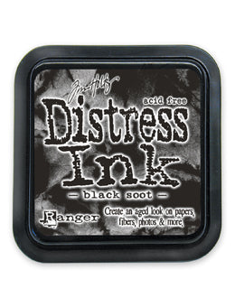 Distress Ink Pad 3"x3" - Black Soot