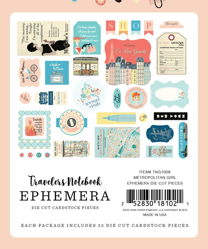 Metropolitan Girl Travelers Notebook Ephemera