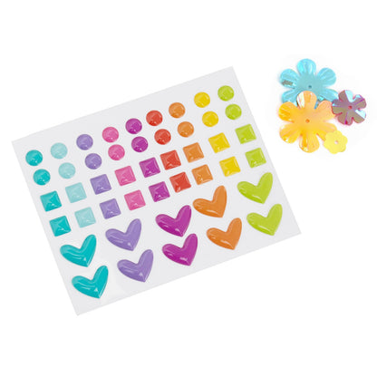 PE Splendid Sequin and Epoxy Sticker Set (221 piece)