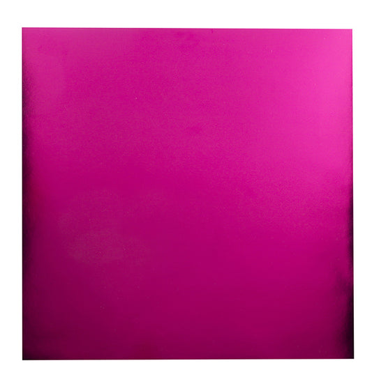 Bazzill 12x12 Foil Cardstock - Hot Pink