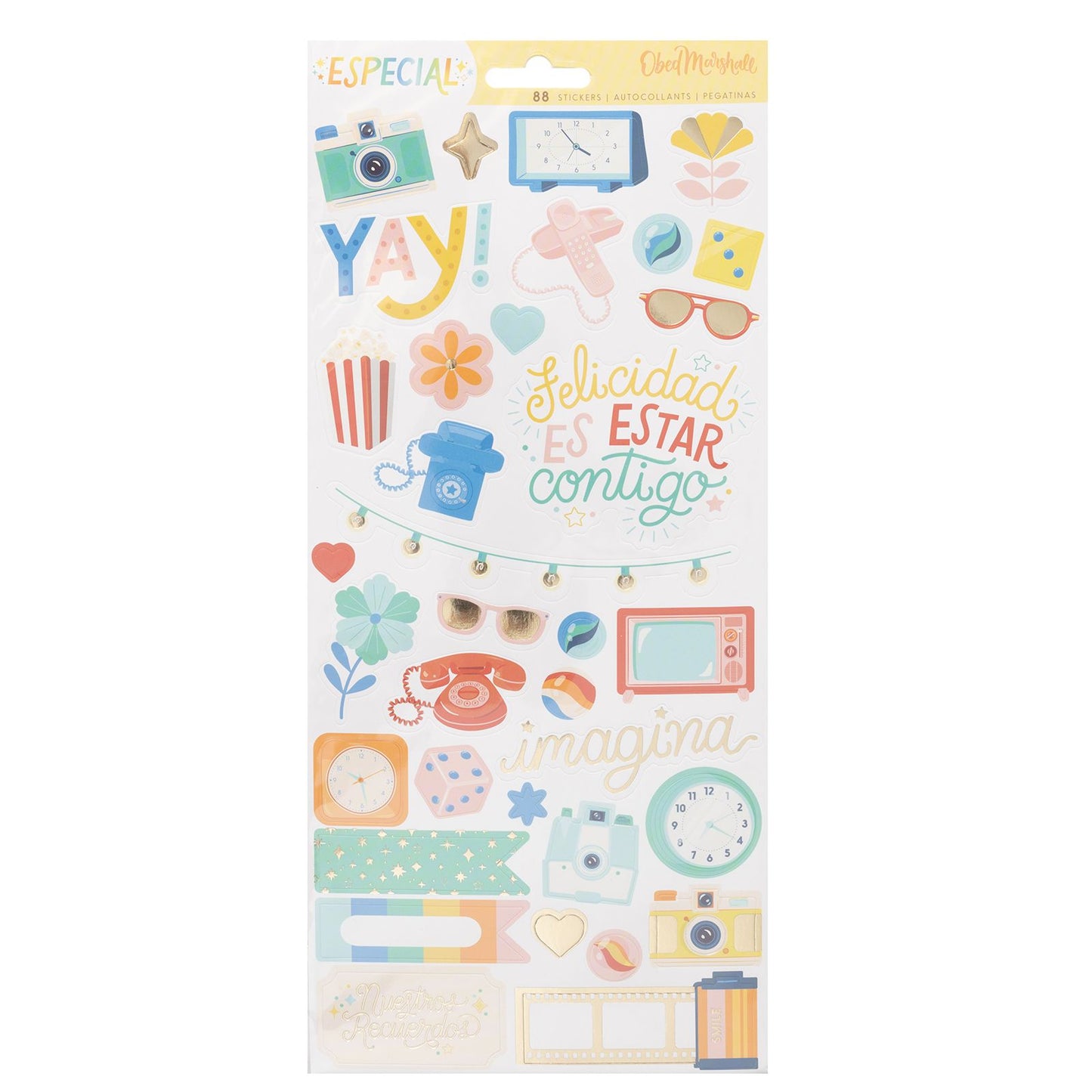 OM Especial 6x12 Stickers - Gold Foil (88 piece)