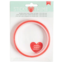 Load image into Gallery viewer, AC Sticky Thumb Double-sided Super Sticky Red Tape - 1/2&quot;
