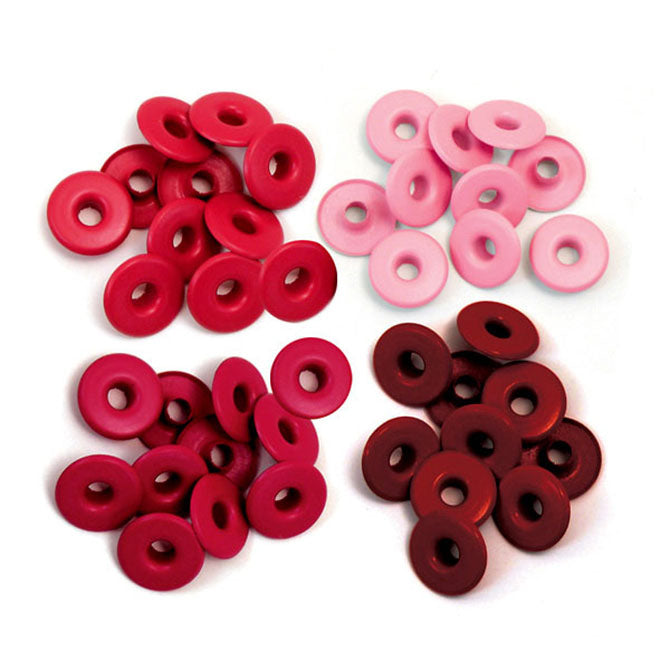 WR Wide Eyelets (32 piece) Red