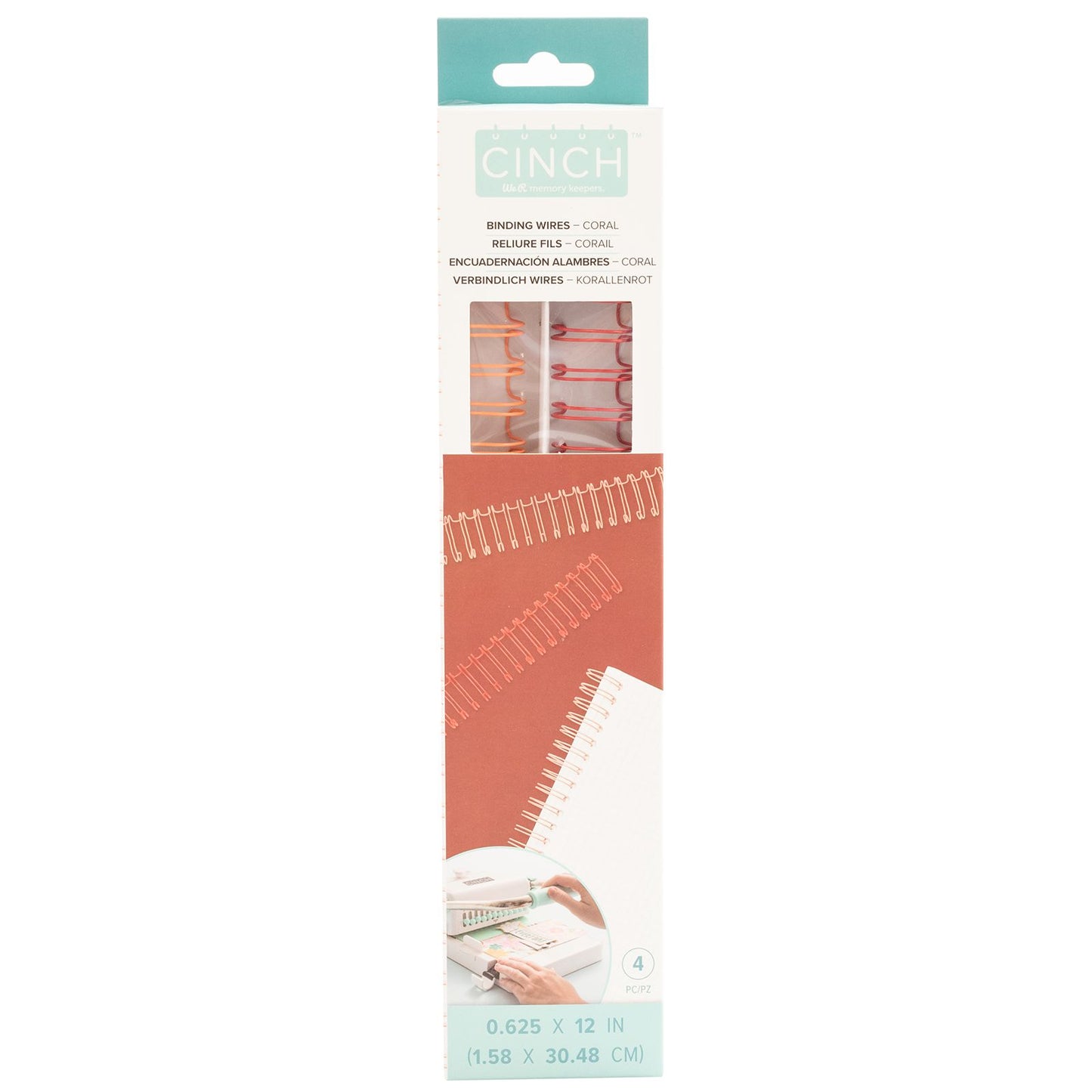 WR Cinch Wire 5/8 - Coral (4 piece)