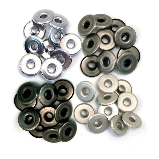 WR Wide Eyelets (32 piece) Cool Metal