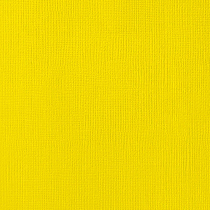 AC 12x12 Weave Cardstock - Lemon