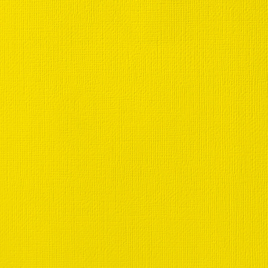 AC 12x12 Weave Cardstock - Lemon
