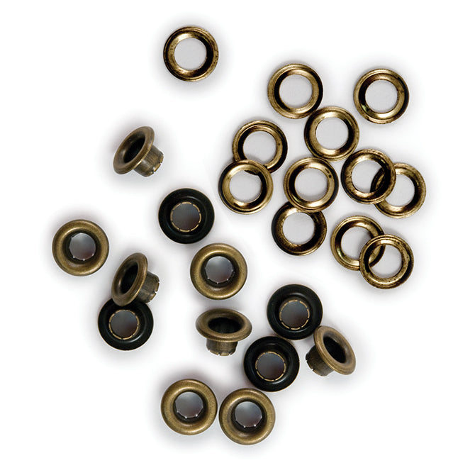 WR 3/16 Eyelets and Washers (60 piece) Brass