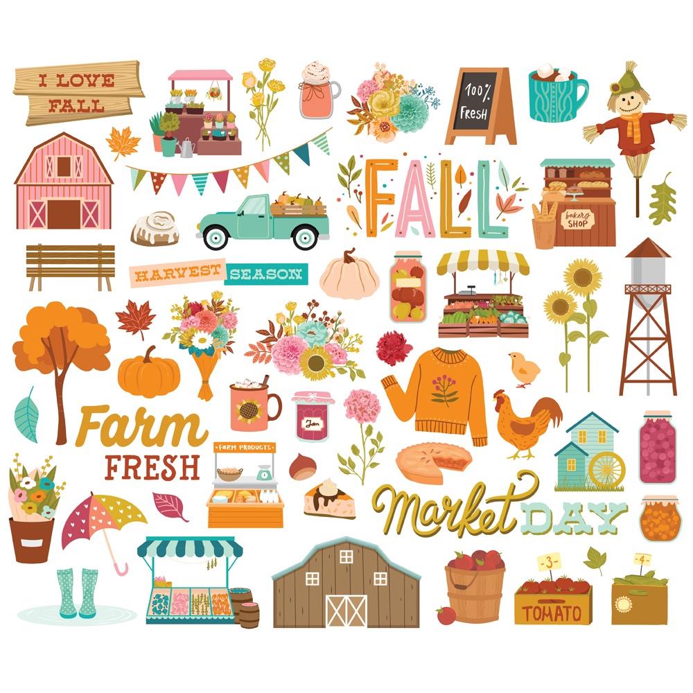 **PRE-ORDEN** Harvest Market - Bits & Pieces Die Cuts (55 pieces)