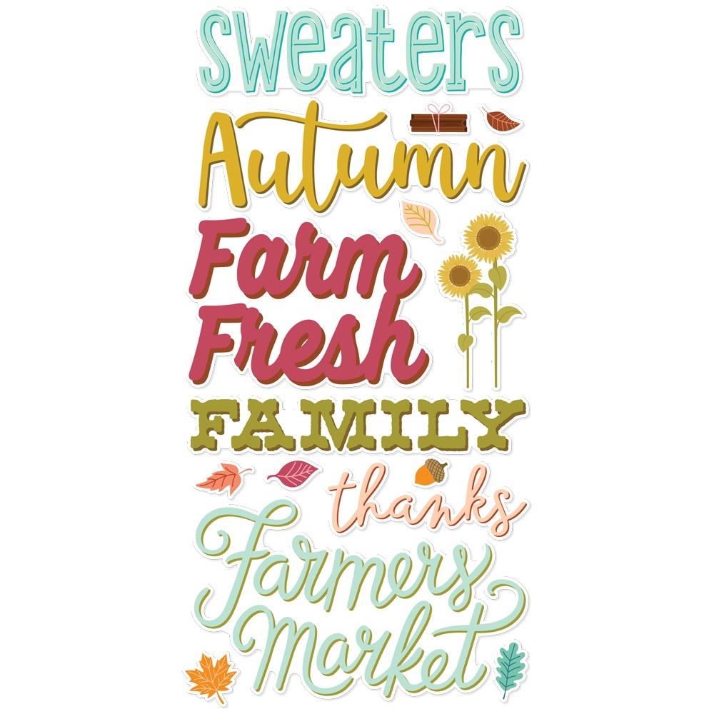**PRE-ORDEN** Harvest Market - Foam Stickers