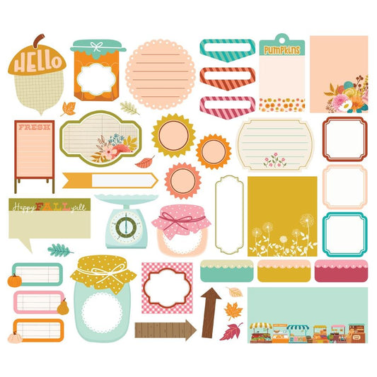**PRE-ORDEN** Harvest Market - Journal Bits Die Cuts (41 pieces)
