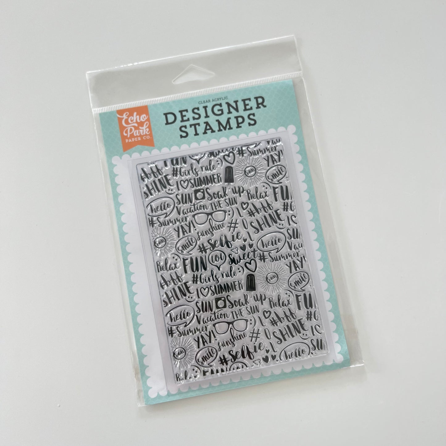 Summer Vibes A2 Background Stamp