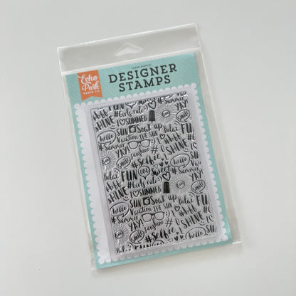 Summer Vibes A2 Background Stamp