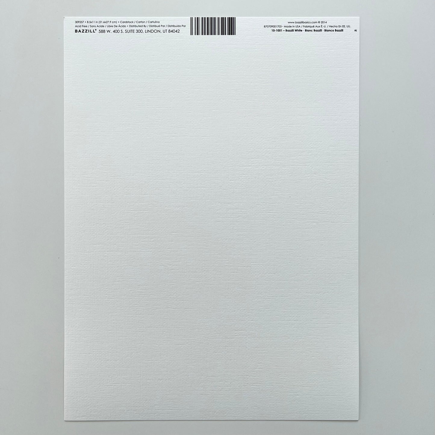 Bazzill Mono Cardstock 8.5"x11"