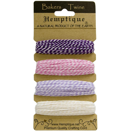 Hemptique Cotton Baker’s Twine 2-Ply 120’ - Raspberry Sorbet