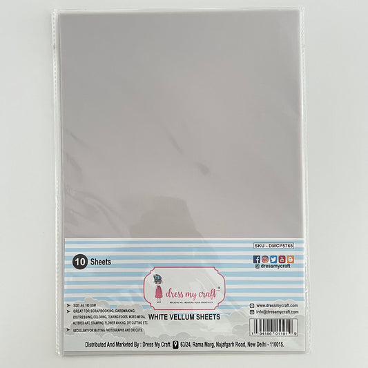 DMC White vellum sheets (10 sheets)