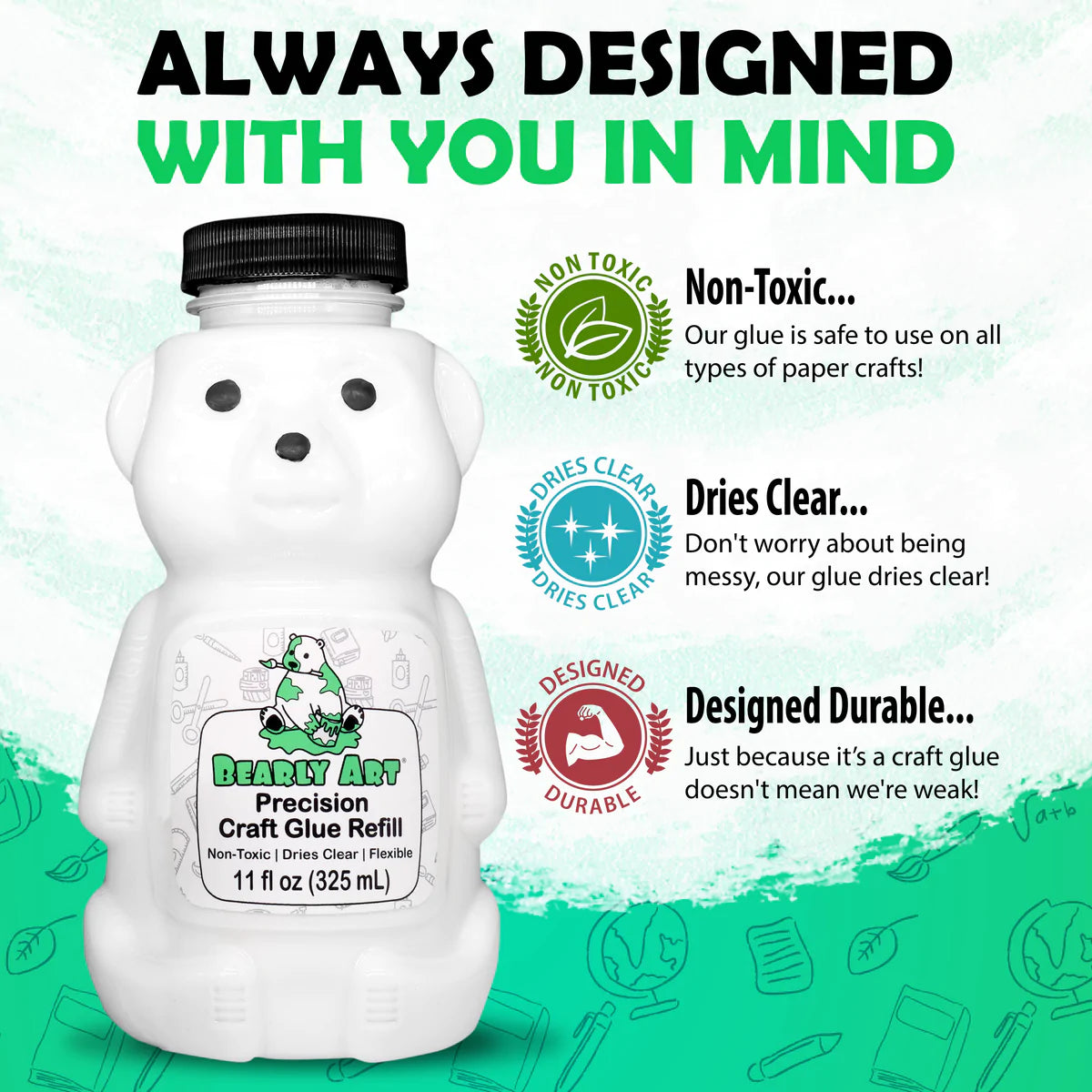 Bearly Art Precision Craft Glue - The Refill